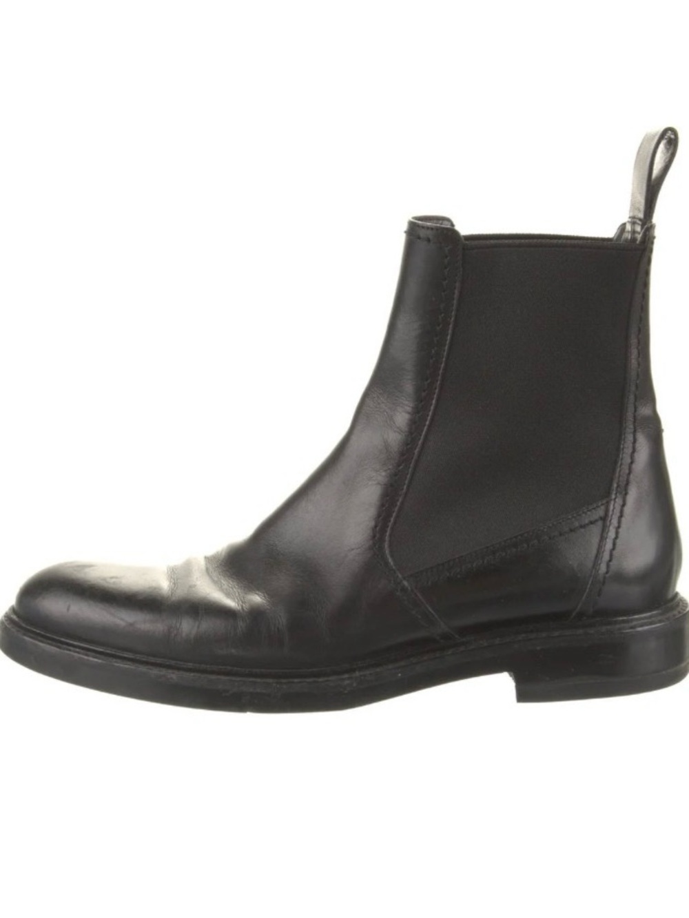 Gucci Black Leather Chelsea Pull On Boots Size 9.5
